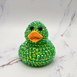 Green Bling Rhinestone Duck